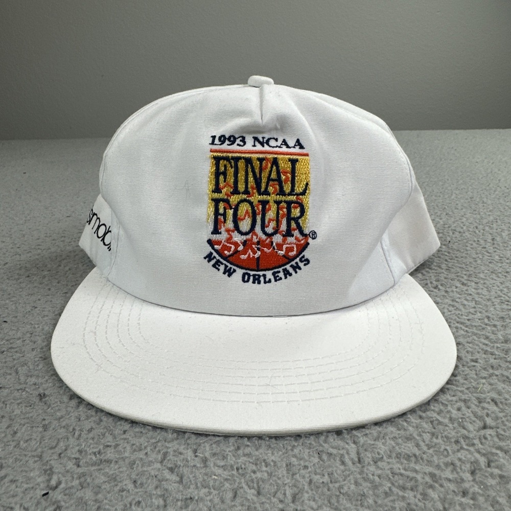 VTG 1993 NCAA Final Four New Orleans Oldsmobile Hat Men White Snapback USA Made